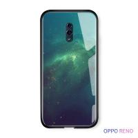 UCUC เคสโทรศัพท์เคสสำหรับ OPPO Renoกรณีโทรศัพท์แก้วคลาสสิกแฟชั่นAurora S Tarryดาวพื้นที่ปลอกไล่โทนสีปกเคลือบเงากระจกนิรภัยกรณีปลอก