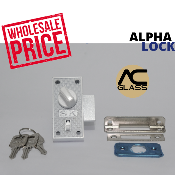 AC GLASS: ALPHA LOCK for doors and drawers | Lazada PH