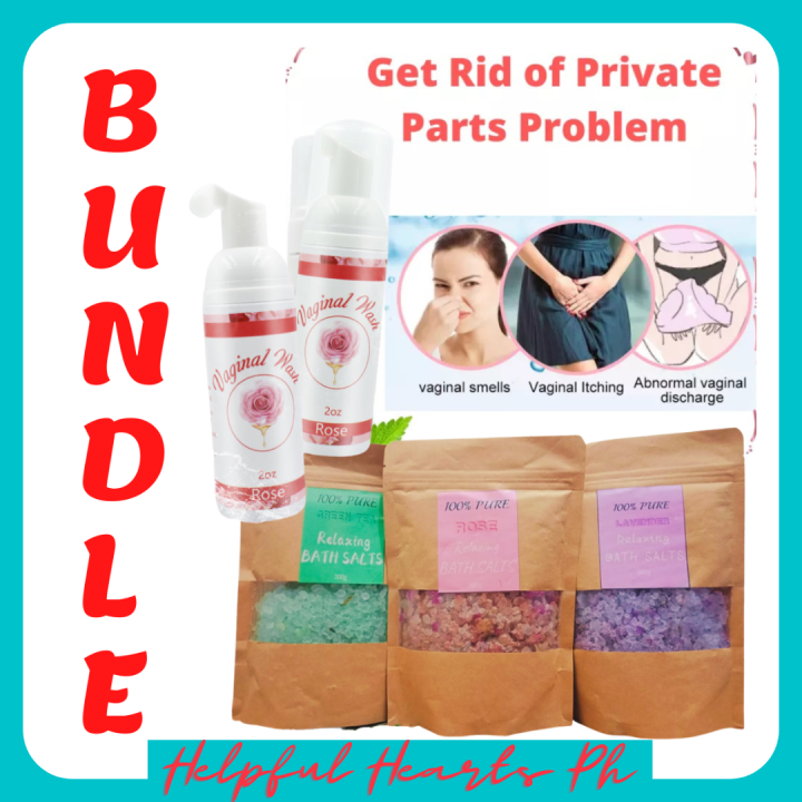 BUNDLE Epsom Salt + Feminine Wash for bad odor feminine wash for yeast infection feminine wash