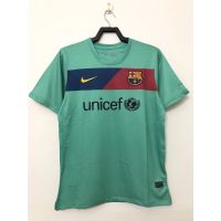 2022 2023 ล่าสุด เสื้อกีฬาแขนสั้น ลายทีมชาติฟุตบอล Barca away jersey 10/11 S-XXL ชุดเยือน AAA สไตล์คลาสสิกเรโทร