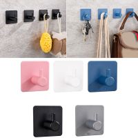 Plastic Self Adhesive Wall Coat Rack Key Holder Rack Towel Hooks Clothes