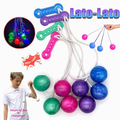 【Xmas】Lato Lato  LED ลูกบอลไวรัส ขนาด 40 มม ลูกลาโต้ลาโต้ ของเล่นสําหรับเด็ก