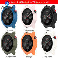 Smart Watch Case บางเฉียบฝาครอบป้องกันกันชนเปลือกกลวงที่มีขนาดเข้ากันได้สำหรับ Huami Amazfit Gtr4