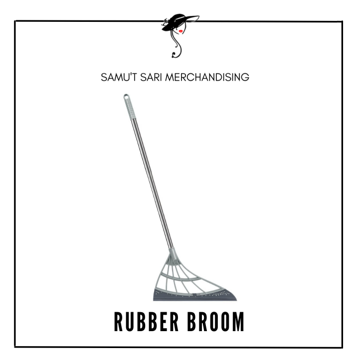 Rubber Broom Hand Push Sweeper Magic Broom Floor Squeegee Wiper | Lazada PH