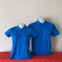 เสื้อโปโล Polo Shirt แบรนด์ Geeko ตรากวาง สีพื้นชาย สีฟ้าเข้ม เบอร์อ39 หรือเสื้อโปโล สีฟ้าสปอร์ต เนื้อผ้านุ่ม สวมใส่สบาย ไม่ยึด ไม่ย้วย แบบหญิง