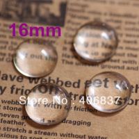 100pcs/lot  Good Quality 16mm Domed Round Transparent Clear Magnifying Glass Cabochon Beads