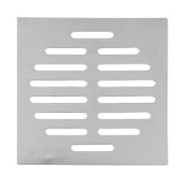 Home Bathroom Supplies Silver Tone Square Stainless Steel Floor Drain Cover  by Hs2023