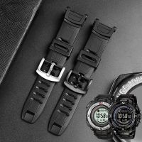 ┋✇ Resin Silicone Watchband For Casio PROTREK 3206 3135 PRW-1500 PRG-130Y PRW-1500Y Strap 26x18mm Men Rubber Watch Band Bracelet