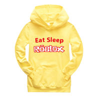 Robloxsเด็กชายเด็กหญิงยาวแขนHoodedเสื้อกันหนาวฤดูใบไม้ผลิและฤดูใบไม้ร่วงรูปแบบเกมเด็กHoodieพ็อกเก็ตเสื้อกันหนาวK1864 Casualเสื้อพูลโอเวอร์กีฬาSweatshirt