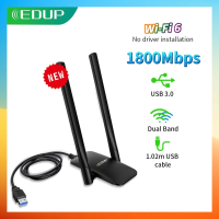 EDUP WiFi 6อะแดปเตอร์ USB Dual Band USB3.0ไร้สาย Wi-Fi Dongle ไดรฟ์ฟรีการ์ดเครือข่าย WiFi6อะแดปเตอร์สำหรับแล็ปท็อปสก์ท็อป