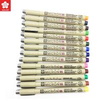 Set of 8/14colors SAKURA Pigma Micron Liner Pen 0.25mm 0.45mm Color Fineliner Drawing Lines Marker Pen Student Art Supplies