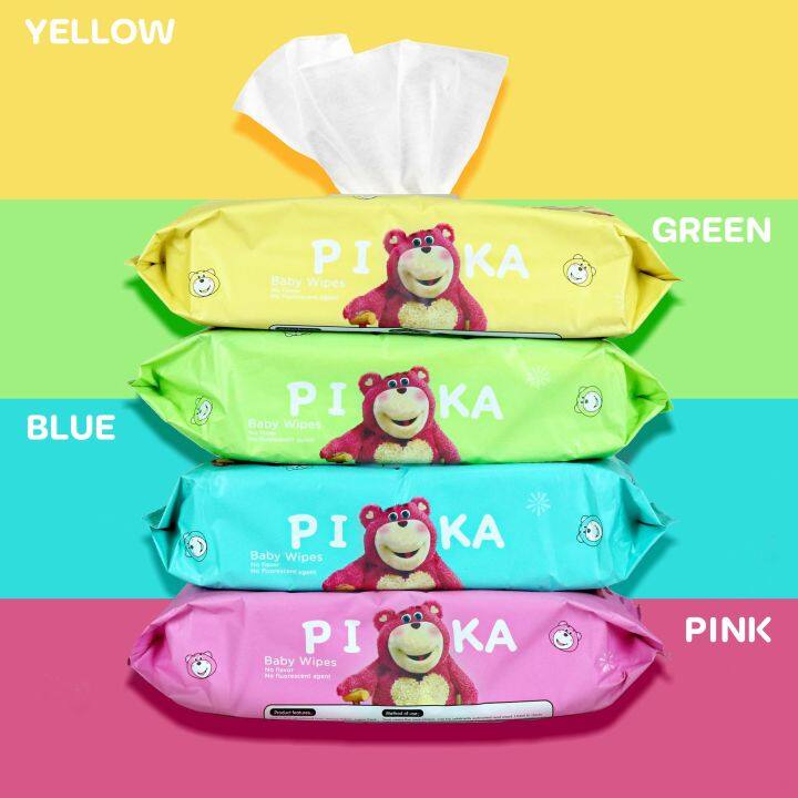 baby-wipesกระดาษทิชชู่เปียกpika-ทิชชูเปียก-80pcs-ทิชชู่เปียกเด็ก-กระดาษเปียก-กระดาษทิชชู่เปียก