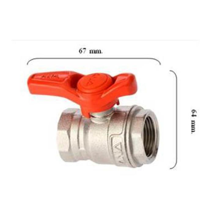 บอลวาล์ว ด้ามสั้น ANA 3/4 นิ้ว สีส้มBALL VALVE WITH SHORT HANDLE ANA 3/4IN ORANGE **ราคารวม Vat แล้วค่ะ ไม่มีบวกเพิ่ม**