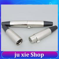 JuXie store Metal XLR 3Pin Male Female Jack Plug Solder Adapter Connector for Music Desk Speaker Audio Microphone Mic Cable Terminals a1