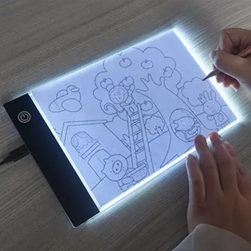 3-Level Dimmable LED Drawing Tablet Educational Toy for Drawing, Painting &  Night Light Note Pad