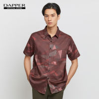 DAPPER Geometric Dot Motif Print Shirt