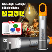 โคมไฟมินิ Pelbagai Warna Lampu Jaumerahbiruputih COB LED Toch ซูม USB Mengecas Haning Khemah Lampu Memburu Meing Cahaya