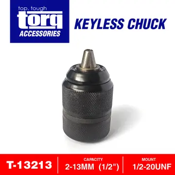 Metal Heavy Duty 1/2-20UNF 13mm Keyless Drill Chuck Hex Shank/SDS