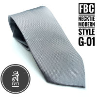 เนคไทสำเร็จรูปสีเทา ไม่ต้องผูก แบบซิป Men Zipper Tie Lazy Ties Fashion (FBC BRAND)ทันสมัย เรียบหรู มีสไตล์