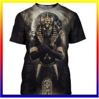 ใหม่ Anubis 3D พิมพ์เสื้อยืดผู้ชายผู้หญิงฤดูร้อนแฟชั่นสบาย ๆ เสื้อยืดฮาราจูกุ Street Wear ขนาดใหญ่พิเศษด้านบนตรงทรงกระบอกเสื้อยืด XS-5XL