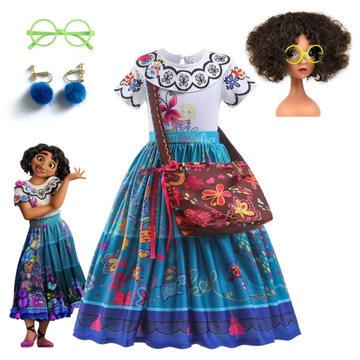 Disney Encanto Costume Princess Dress Suit Charm For Girls Cosplay ...