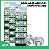 30ชิ้นปุ่ม LR44 AG13ถ่านอัลคาไลน์1.55V LR1154 SR44 A76 357A 303 357 AG 13สำหรับนาฬิกาข้อมือของเล่น