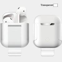 สำหรับ Apple Airpods 2/1หูฟังไร้สายบลูทูธคลิปหิ้วตัวยึดคลิปหนีบเข็มขัดกระเป๋าอุปกรณ์เสริมสำหรับ Air Pods