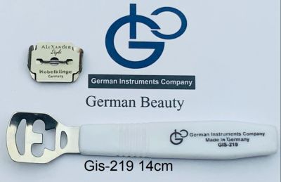 German Instruments  ที่ขูดส้นเท้า  Com Cutter ด้ามพลาสติกใส ขนาด 14 cm&nbsp;รุ่น  Gis-219