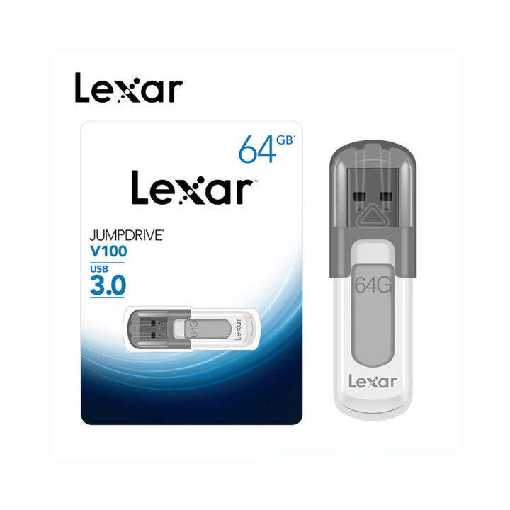 lexar-jumpdrive-v100-usb-3-0-64gb-แฟลชไดร์ฟ-ของแท้ประกันศูนย์-2ปี