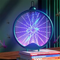 Mosquito Killer Lamp USB Rechargeable Electric Foldable Mosquito Killer Racket Fly Swatter with UV Light 3000V Repellent LampNew  Electric Insect Kill