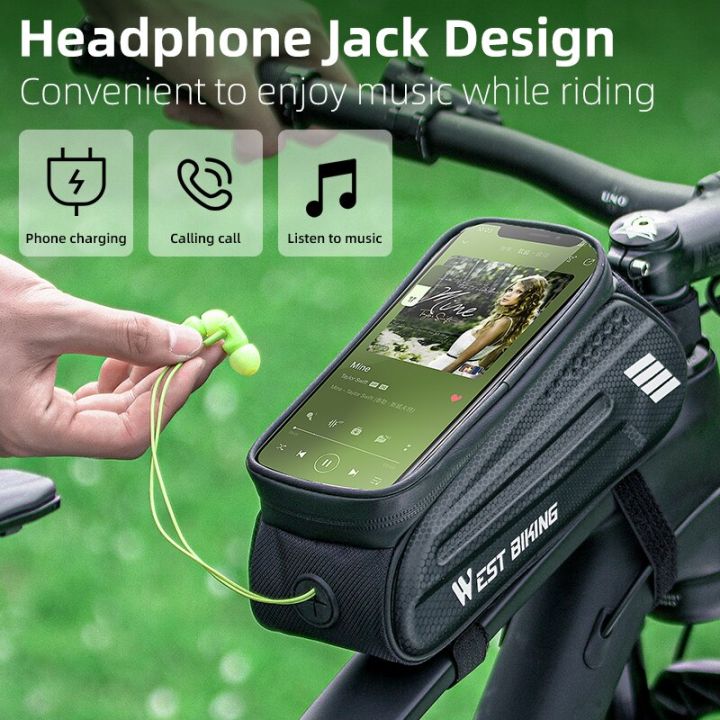 west-biking-bicycle-bag-7-0-inch-phone-bag-waterproof-front-frame-cycling-bag-sensitive-touch-screen-mtb-road-bike-bag-adhesives-tape