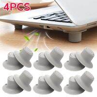 4PCS/Set Laptop Notebook Heat Reduction Pad Soft Suction Non Slip Cooling Feet Cooler Holder Laptop Height Increase Bracket Laptop Stands