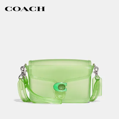COACH กระเป๋าสะพายข้างผู้หญิงรุ่น Jelly Tabby สีเขียว CH748 LHTV4