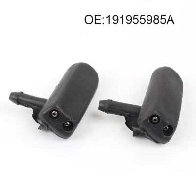2 X Front Windscreen Washer Jets Nozzle Water Sprayer For Vw T4 Transporter  Cabiolet Jetta Golf Passat  GOLF MK2 MK3 191955985A Windshield Wipers Was