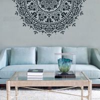 70cm - 110cm Stencil Mandala Extra Large For Painting Big Walls Wall Floor Template Decors Templates Larges Flower S052