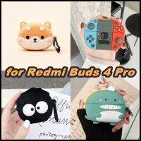 Case for Redmi Buds 4 Pro เคส ซิลิโคนนุ่ม หูฟัง ปลอกกันฝุ่นพร้อมพวงกุญแจตะขอ