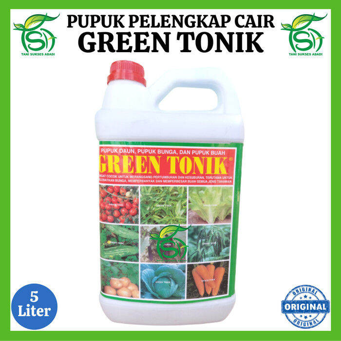 Green Tonik Liter Pupuk Cair Untuk Melebatkan Daun Bunga Dan Buah