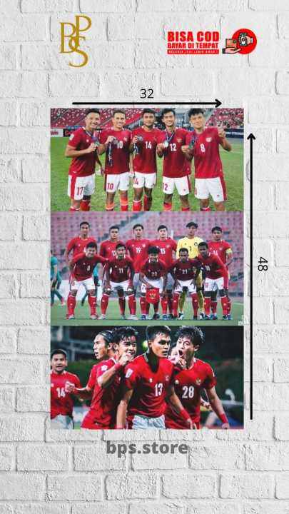 POSTER HIASAN DINDING TEMA TIMNAS INDONESIA - POSTER TIMNAS INDONESIA
