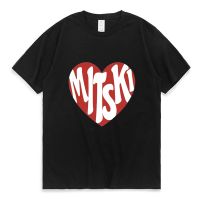 Mitski Heart Logo Print T Shirt Street Hiphop Couple Trendy Tshirt Cotton Cozy Tee Shirt Men Gildan Spot 100% Cotton