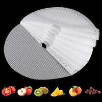 8pcs Silicone Dehydrator Sheets Non-Stick Fruit Drying Mesh Reusable Steamer Mats Heat-Resistant Baking Mat For Fruit Dryer Cleaning Tools