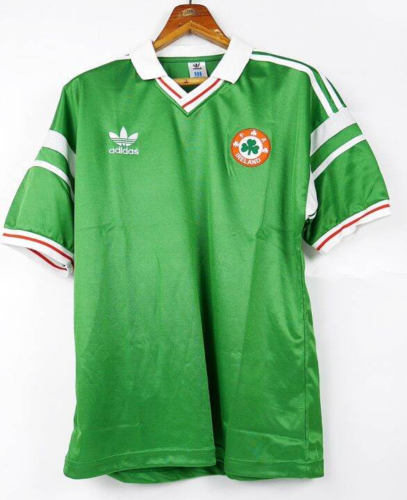 D32 IRELAND HOME EURO 1988 RETRO GREEN FOOTBALL SHIRT SOCCER JERSEY ...