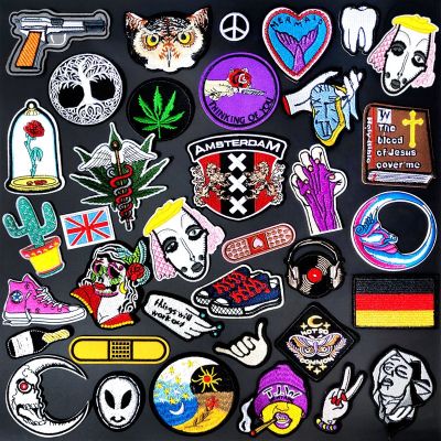 【YF】►✆  TOOTH Badges Embroidery Applique Ironing Sewing Supplies Patches Clothing