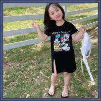 Ready Stock Quick Shipping Childrens Clothing Girls Short-Sleeved One-Piece Dress Princess Vest Camisole Baby Infant Clothes Top T-Shirt Fashionable Thin