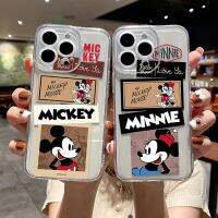 BFF คู่ซี๊มิกกี้เมาส์เคสโทรศัพท์สำหรับ14 13 12 11 Pro Max โปร่งใสขนาดเล็กที่ครอบตา Anger