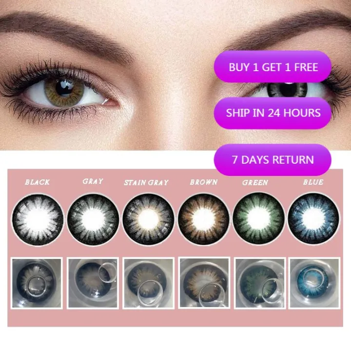 Contact Lenses Color Contact Lenses 14.2mm Comfortable and Freebie for