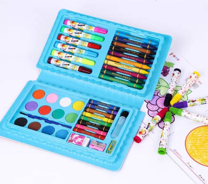 42 PCS Crayon, Water Pen Drawing Gift Set Stationery Set for Kids