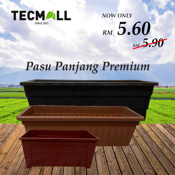 Pasu Bunga Panjang Berkualiti| Pasu Plastik Berkualiti /Pasu Plastik