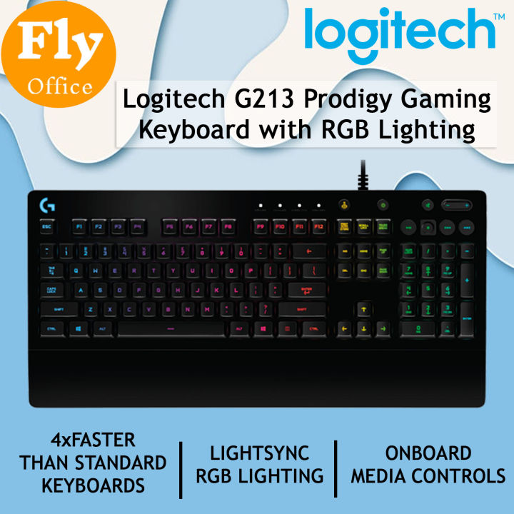 Logitech G213 Prodigy Gaming Keyboard with RGB Lighting / GAMING GRADE ...