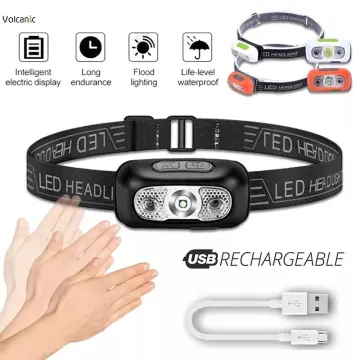 Usb Rechargeable Mini Induction Led Headlamp With Body Motion