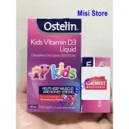Tem Chemist Ostelin Vitamin D Liquid, bổ sung Vitamin D3  Ostelin 20ml